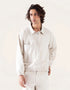 CANVAS POLO QUARTER ZIP SWEATSHIRT